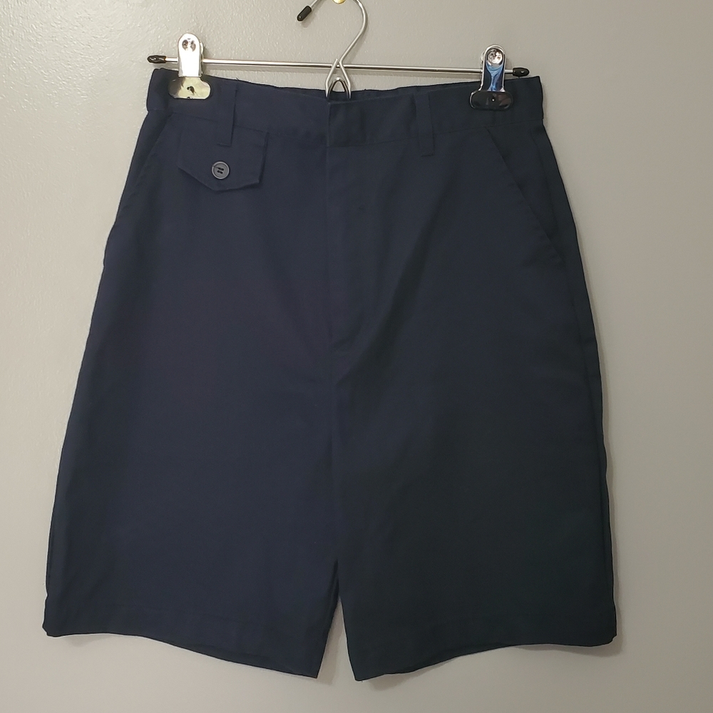 5/$25 Authentic Galaxy Navy Blue Flat Front School Uniform Shorts Girls Size 14